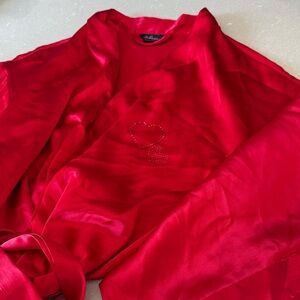 La SENZA Red Satin Robe